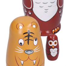 6Pcs Cartoon Russian Nesting Dolls Handgemachte