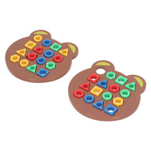 Bildungsspiel für 2 Spieler: Geometrische Formen für Kinder ab 3 Jahren, 2er-Set