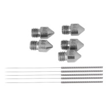 12Pcs MK8 0.4mm Extruder Nozzle Cleaning Needles, Steel