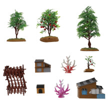 2Sets Assorted Color Farmhouse Model Simulation Toys for Kids Play