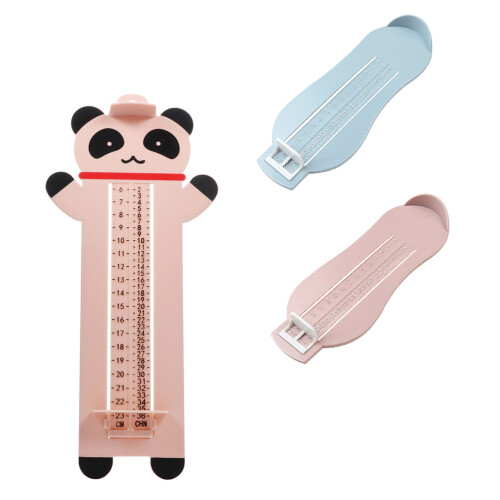 3Pcs Pink Feet Sizer Infant Foot Length Measuring Tool