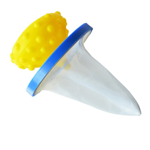 2Pcs Laundry Lint Catcher Mesh Bag White Durable Washer Lint Filter 1