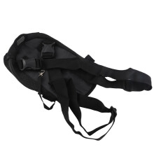 Zaino porta animali per cani e gatti, da viaggio, escursionismo e ciclismo, traspirante, nero