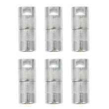 12Pièces Buses Graisse Argenté Kit Accessoires Remplacement Facile