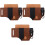 3Pièces Sac Taille Cuir Ouverture Crochets Camping 3