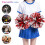 8Stk Multi-Farbige Pom Poms Für Cheerleading Mit Sicherem 10