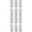 12Pièces Buses Graisse Argenté Kit Accessoires Remplacement Facile 5