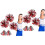 8Stk Multi-Farbige Pom Poms Für Cheerleading Mit Sicherem 4