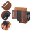 3Pièces Sac Taille Cuir Ouverture Crochets Camping 10