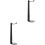 2Pièces Support Casque Noir Organiseur Pour Bureau 3