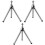 3Pièces Support Réglable Lampe Pêche Durable Argenté 4