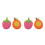 4Pièces Boules Douche Fruit En Éponge Pour Enfants 10