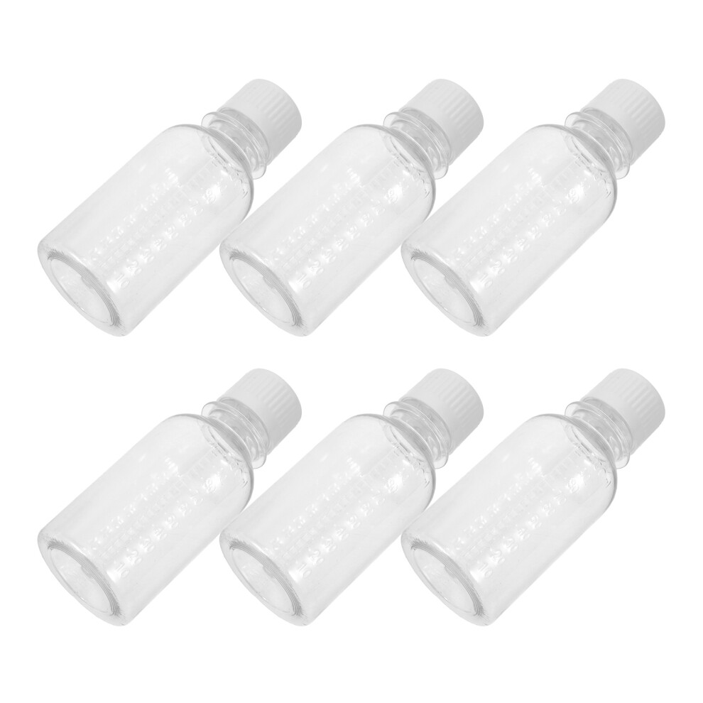 Totority 12Pcs Transparent Pet Medicine Bottles With Caps For Storage & Travel