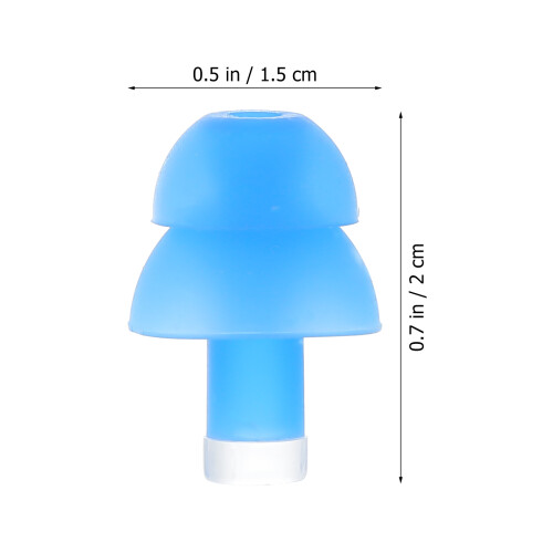 2Paires Bouchons Silicone Isolation Anti-Bruit Multi-Usage 1