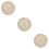 3Pcs Handmade Decorative Beige Weave Placemats Cup Mat Set 9