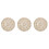 3Pcs Handmade Decorative Beige Weave Placemats Cup Mat Set 4