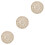 3Pcs Handmade Decorative Beige Weave Placemats Cup Mat Set 5