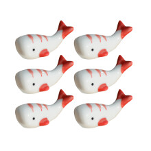 18Pcs Ceramic Whale Chopstick Holder Rest Stand