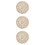 3Pcs Handmade Decorative Beige Weave Placemats Cup Mat Set 8