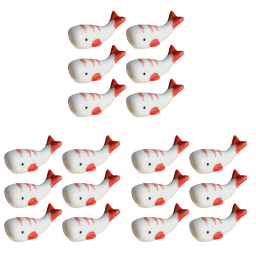 18Pcs Ceramic Whale Chopstick Holder Rest Stand 1
