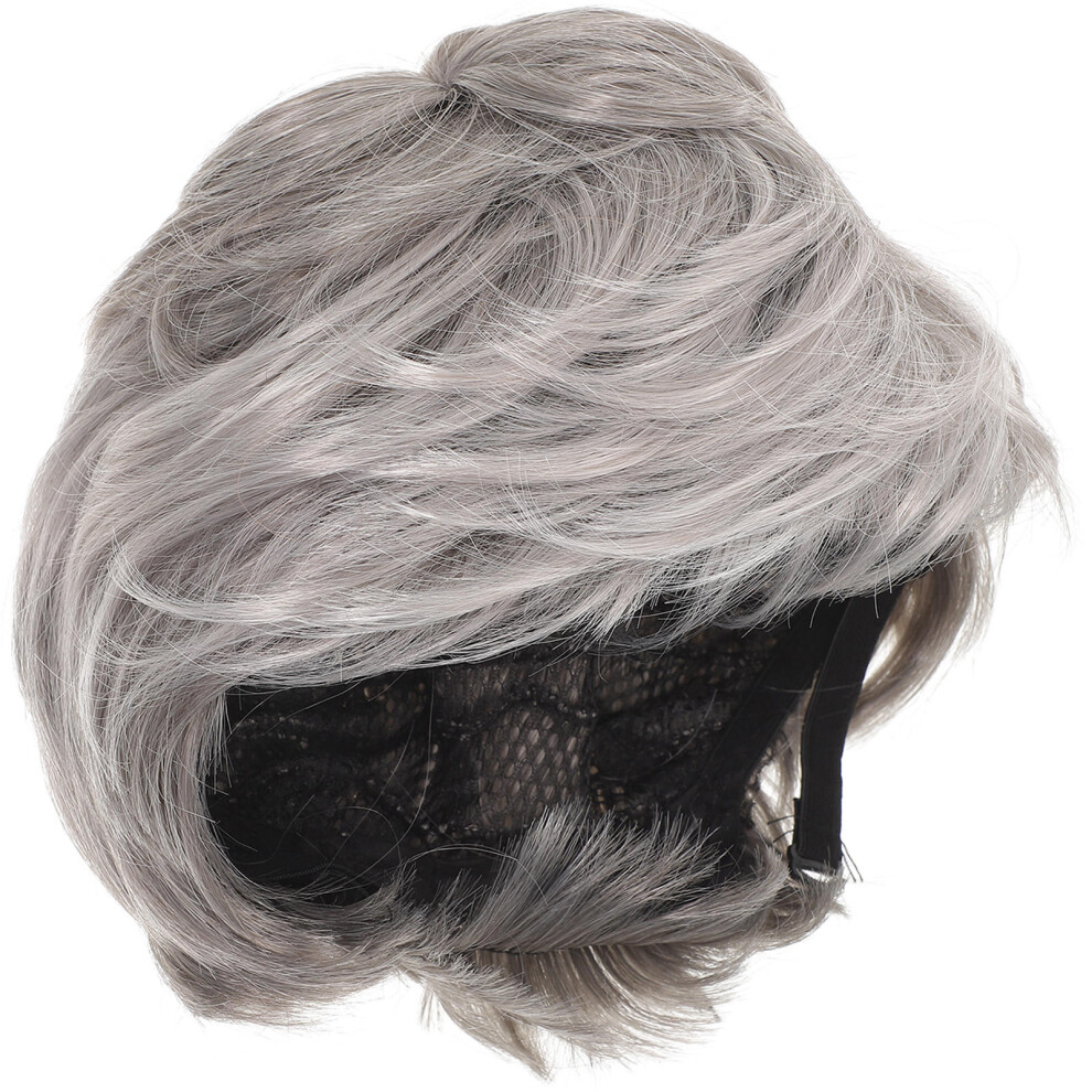 Ohphcall Unisex 3Pcs Multi Color Men Wig Short Hair Toupee Breathable Cap