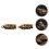 10Pièces Pendentifs Dorés Pour Décor Maison Compact Raffiné 11
