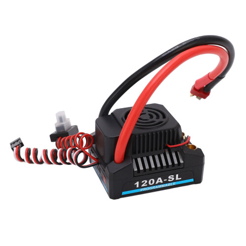 Electronic Speed Controller for 1/8 RC Truck, Waterproof and Dustproof RC Brushless ESC with Sensorless Compatibility 1