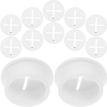 80Pcs Rubber Cord Grommets for Desk Wire Hole Cover White Durable