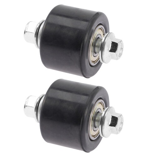 8St Kettingroller Spanning Motorfiets Zwart Aluminium Rubber