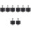 8St Kettingroller Spanning Motorfiets Zwart Aluminium Rubber 5