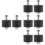 8St Kettingroller Spanning Motorfiets Zwart Aluminium Rubber 8
