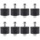 8St Kettingroller Spanning Motorfiets Zwart Aluminium Rubber 7