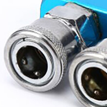 Iron Chromed Air Hose Splitter 2-Way Compressor Pneumatic Fitting