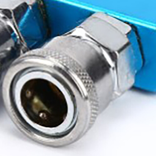 Iron Chromed Air Hose Splitter 2-Way Compressor Pneumatic Fitting 2