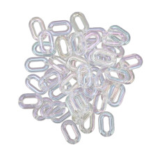 50 piezas de anillos acrílicos transparentes para entrelazar 3.32.0 cm