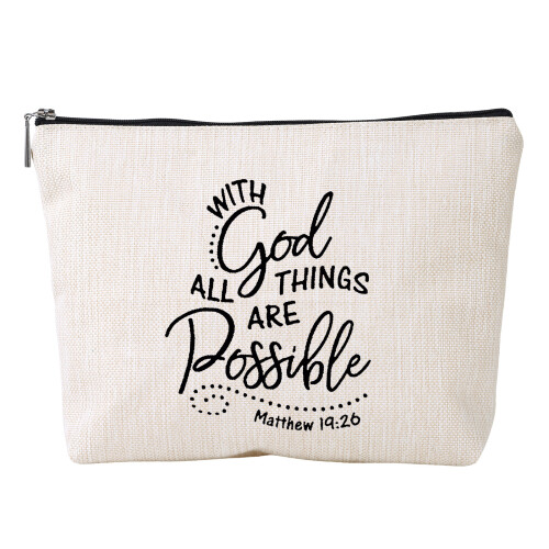 Make-up-Tasche aus Leinenimitat mit-ymhzb3357