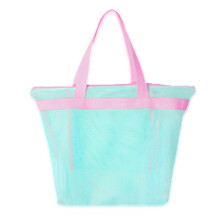 Sac à main de plage de grande capacité,-bracelet rose vert