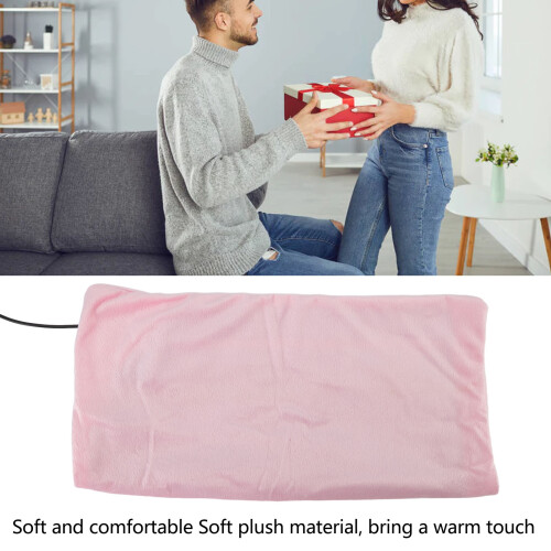 Pink Electric USB Heating Blanket, Plush, 40-45, Low Voltage 2