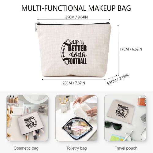 Make-up-Tasche aus Leinenimitat mit-ymhzb3357 2