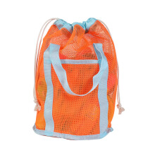 Strandhandtas met grote capaciteit-oranjeblauwe band