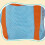 Mesh Beach Bag Seashells Storage Bag Large-blue orange strap 7