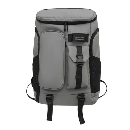 Lässiger Rucksack für Damen, Herren, Studenten,-Grau