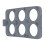 Eierring-Tablett, Grillplatte, Eierring-Tablett, 6