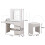 Levede Vanity Makeup Dressing Table White with 9