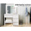 Levede Vanity Makeup Dressing Table White with 3
