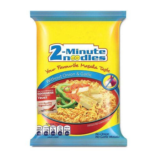 Maggi 2- Minute no Onion no Garlic Noodles -70g (Pack of 20)