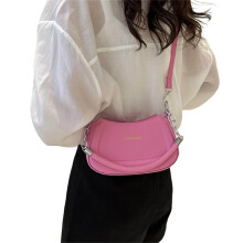 Stijlvolle draagbare PU-crossbodytas voor dames voor-Roze