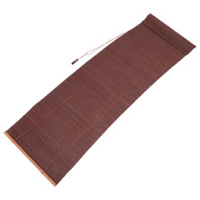 2Pcs Bamboo Roller Blinds Dark Brown Privacy Screen for Kitchen Window