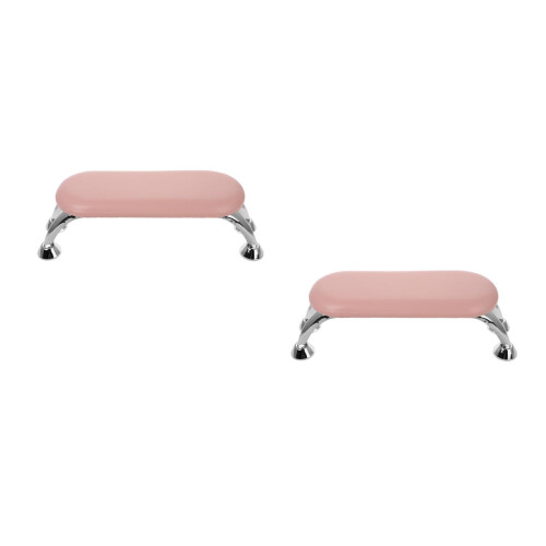 2Pièces Main Ongles Rose Pu+fer Durable Et Pratique 1