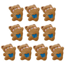 10pcs Versatile Bear Bag Scarf Badge Pins Trendy &-brown
